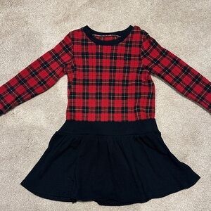 Polo by Ralph Lauren Red and Black Plaid Kids Dress